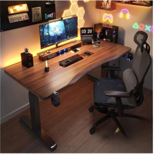 電動升降桌電腦桌椅套裝 家用辦公書桌電競桌