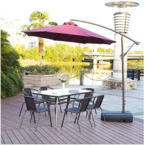 戶外桌椅帶傘組閤 庭院露天花園桌椅三件套傢用室外休閒陽臺小桌椅戶外桌椅燒烤桌 露營桌 可折疊帶傘桌椅