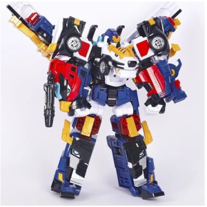 迷你特工隊 超獸王 益智玩具 獸王力量4之三合體 可變形機器人五種形態