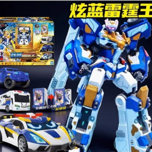 炫藍雷霆王三閤體 變形機甲車