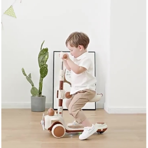 兒童滑板車 男女孩可坐可騎可滑折疊1-6歲滑步車